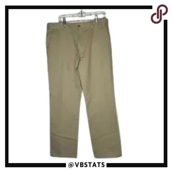 Tori Richard Size 36W Men's Khaki 100% Cotton Hawaiian Chinos in Khaki-Tan - Picture 1 of 6